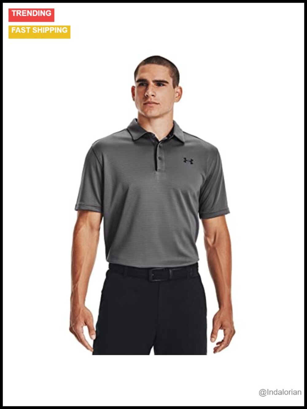 Men's Tech Golf Polo Short Sleeve Moisture Wicking Athletic Shirt